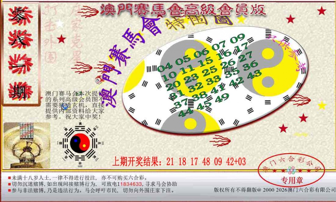 081期赛马会高级特围图[图]